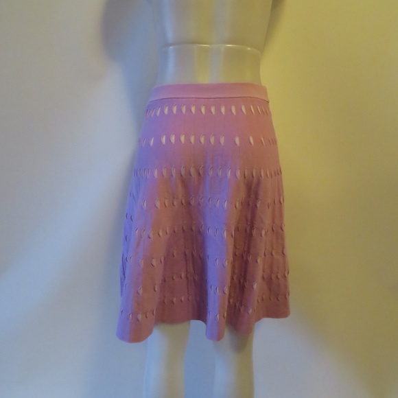 CHOCHENE ITALIA LAVENDER A-LINE SKIRT W/SLITS 4* - Picture 4 of 5